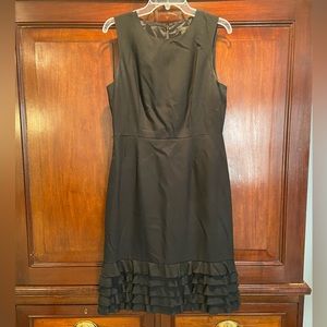 J Crew black light wool sleeveless dress. Size 10, fully lined, classic style.